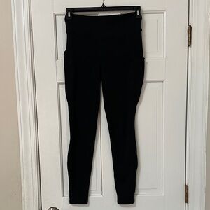 Lululemon Athletica Black Fleece-Lined High-Rise Leggings